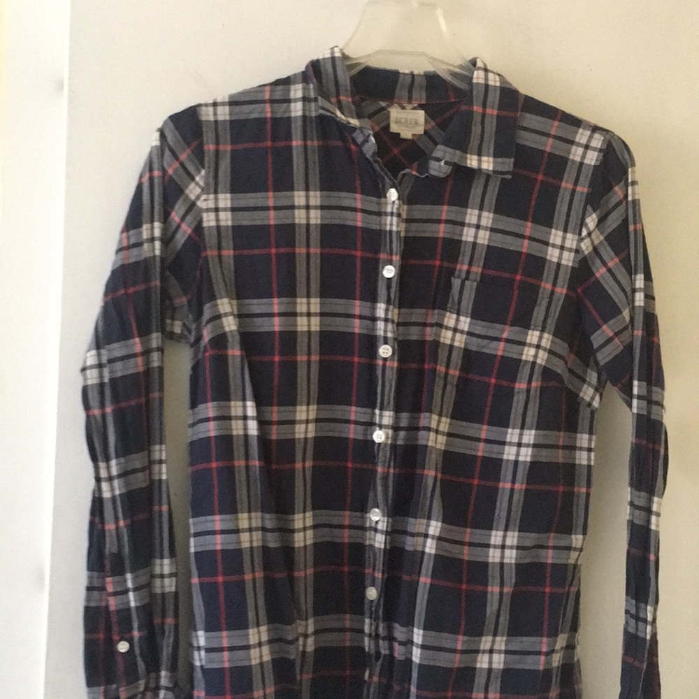 J. Crew button Flannel